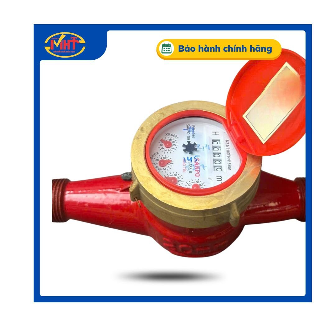 Đồng hồ TỪ nước NÓNG nối ren SANPO DN20